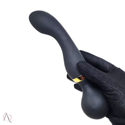Vibrador Varinha Mágica Dupla Estimulação Preto 20 Modos de Vibração