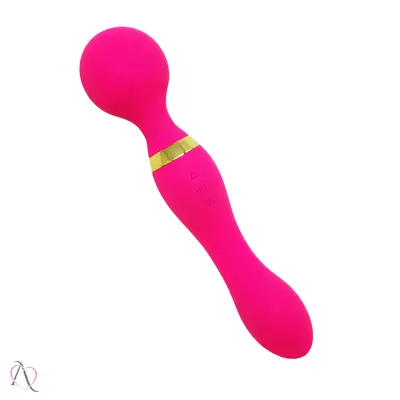 Vibrador Varinha Mágica Dupla Estimulação Pink 20 Modos de Vibração