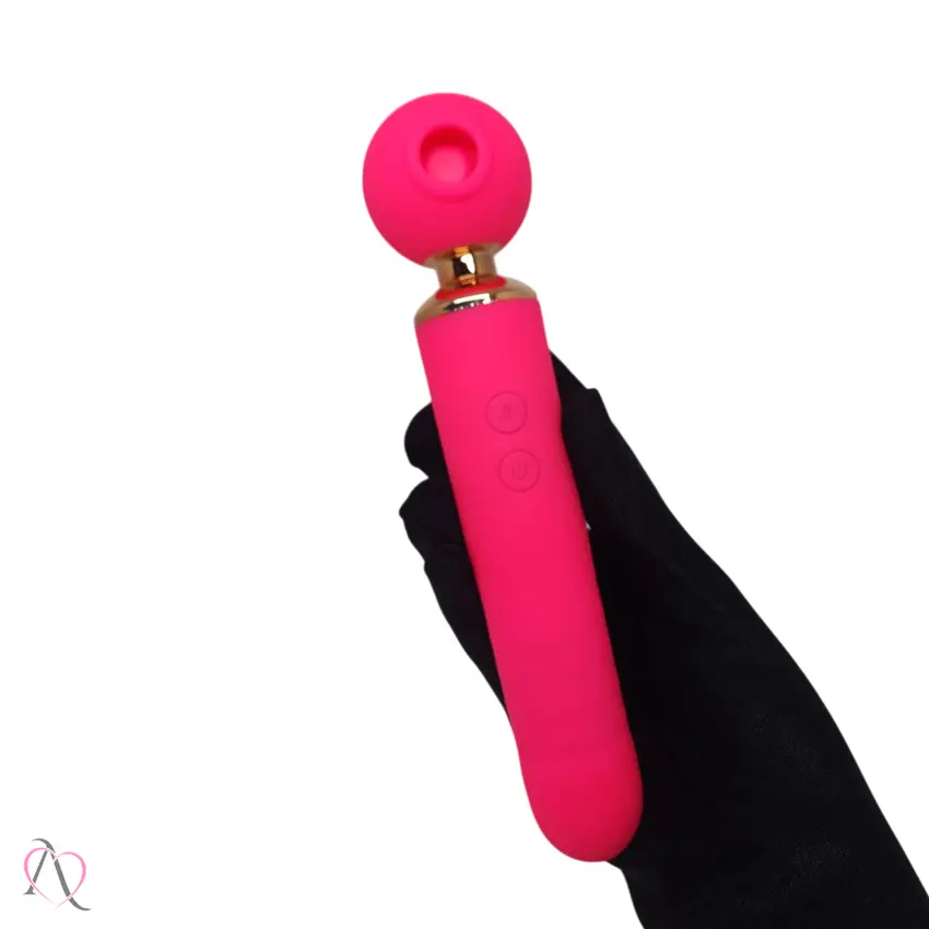 Vibrador Varinha Mágica 3 em 1 Rosa 10 Modos de Vibração