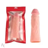 Capa Peniana 18x4,3cm Cor Bege em CyberSkin - imagem 2