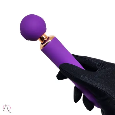 Vibrador Varinha Mágica 3 em 1 Roxo 10 Modos de Vibração