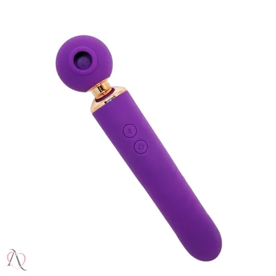 Vibrador Varinha Mágica 3 em 1 Roxo 10 Modos de Vibração