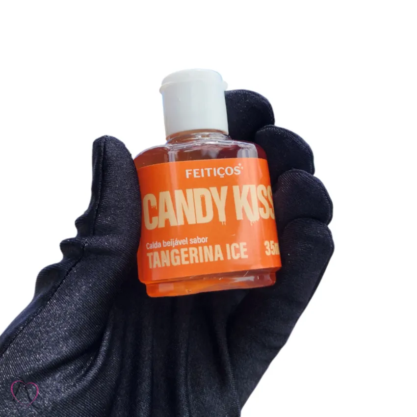 Gel Beijável para Sexo Oral Candy Kiss Tangerina Ice Feitiços