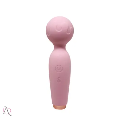 Vibrador Varinha Mágica Sorvetinho Para Clitóris Rosa Claro - 10 Modos de Vibração