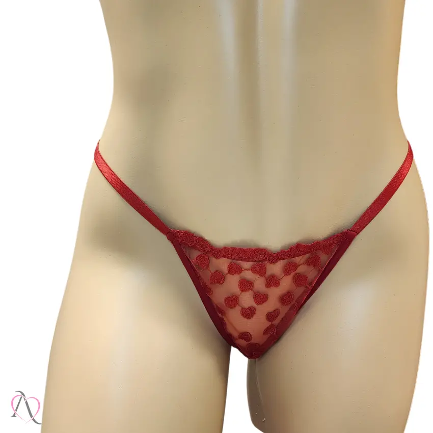 Calcinha Personalizável Fio Duplo Vermelho Tallyta Moda Apimentada