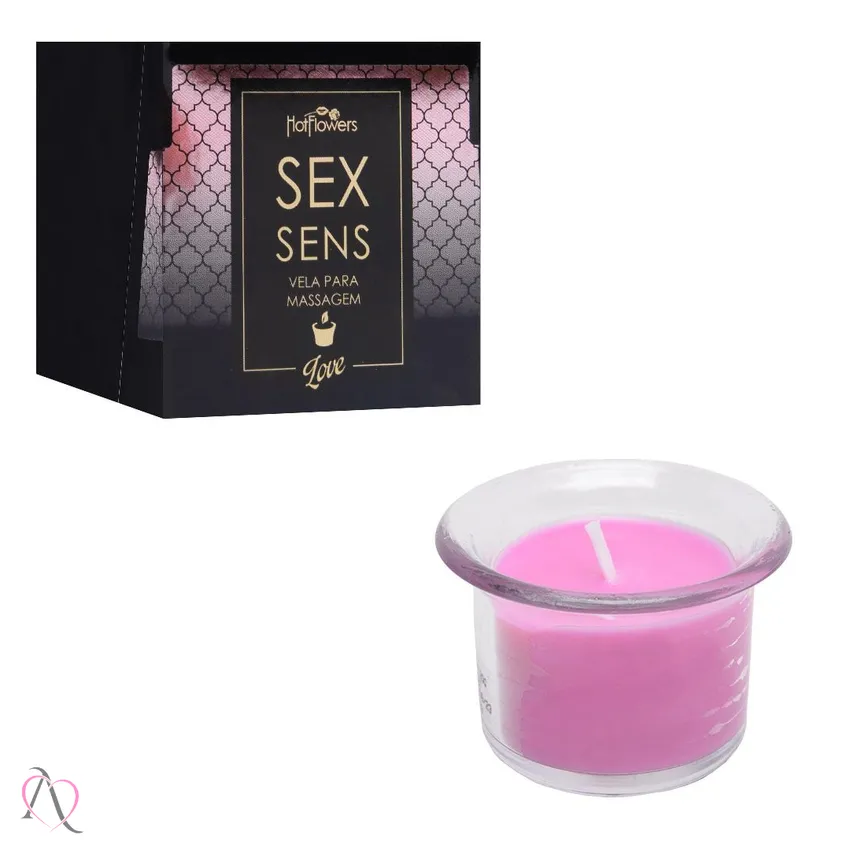 Vela para Massagem Sensual Sex Sens Romance 20g Hot Flowers