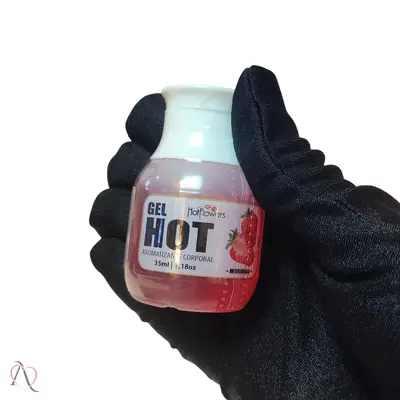Gel Beijavel para Sexo Oral Hot Morango 35ml Hot Flowers