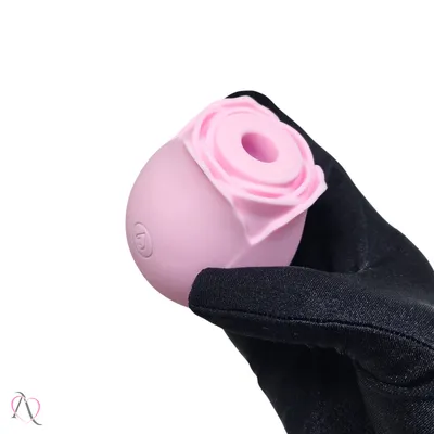 Vibrador Pulsador de Clitóris Rosa Magic Rose cor Rosa Claro 10 Modos de Pulsação