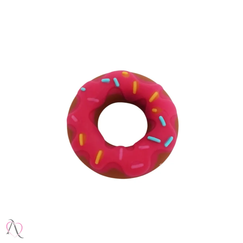 Anel Peniano Donuts Retarda Ejaculação cor Rosa