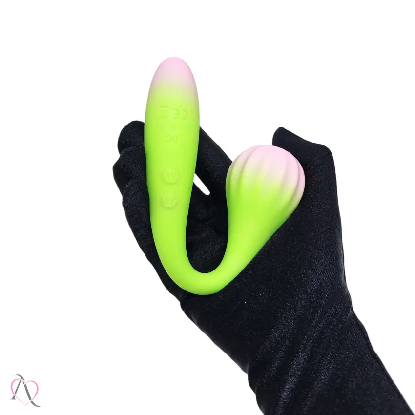 Vibrador de Ponto G Flexível Bulbous 10 Modos de Vibração Cor: Verde