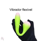 Vibrador de Ponto G Flexível Bulbous 10 Modos de Vibração Cor: Verde - imagem 1