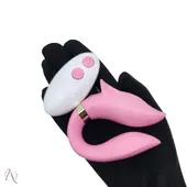 Vibrador de Casal Lobo com Controle Remoto 9 Modos de Vibração Cor: Rosa - imagem 2