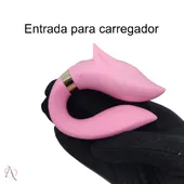 Vibrador de Casal Lobo com Controle Remoto 9 Modos de Vibração Cor: Rosa - imagem 5