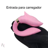 Vibrador de Casal Lobo com Controle Remoto 9 Modos de Vibração Cor: Rosa - imagem 6