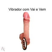 Vibrador de Pênis com Vai e Vem 20x4cm Bege Romeu - imagem 2