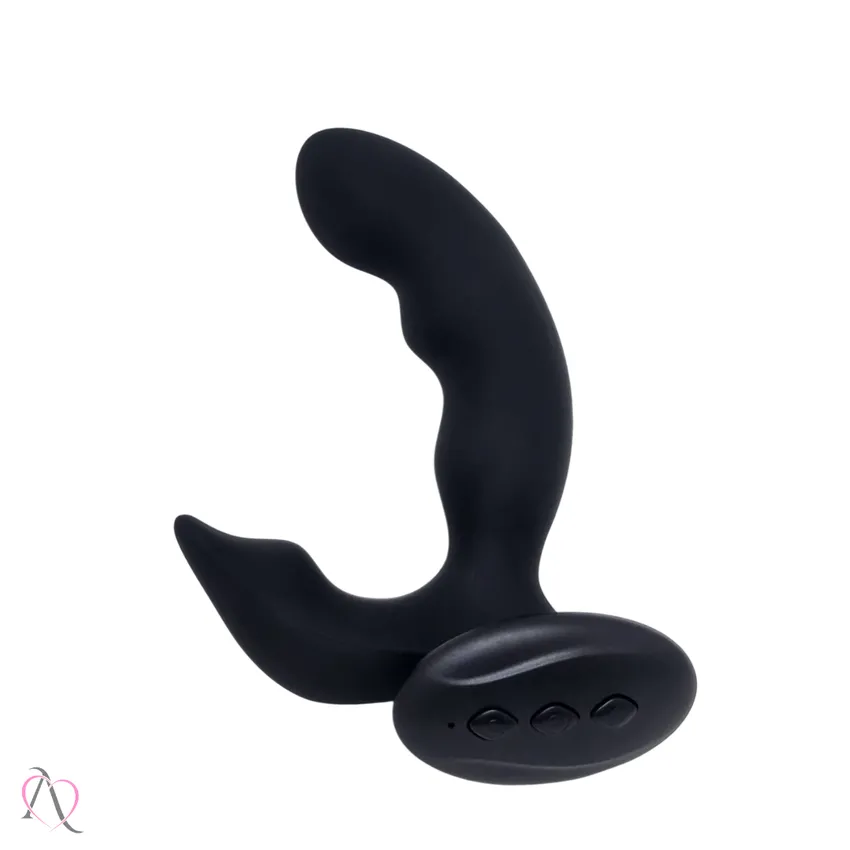 Plug Anal Vibrador de Próstata com Controle e Modo Dedilhar 10 Modos de Vibração Unissex
