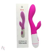 Vibrador Penetrável com Estimulador de Clitóris Recarregável 30 Modos de Vibração BRID - imagem 3