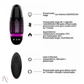 Vibrador Máquina do Sexo Black Whirlwind Pênis com 16x3,8cm - imagem 3