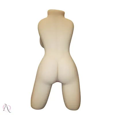 Masturbador Masculino em Formato de Meio Corpo com Vagina e Ânus 35cm