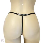 Calcinha que Brilha no Escuro Come Meu Cu Cor Preto - imagem 1