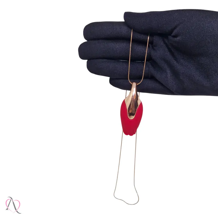 Vibrador Discreto em Formato de Colar de Rosa - 10 Modos de Vibração