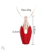 Vibrador Discreto em Formato de Colar de Rosa - 10 Modos de Vibração - imagem 5