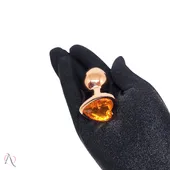 Plug Anal P Rose Formato de Coração Laranja - imagem 2