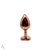 Plug Anal M Rose Formato de Coração Laranja - imagem 4