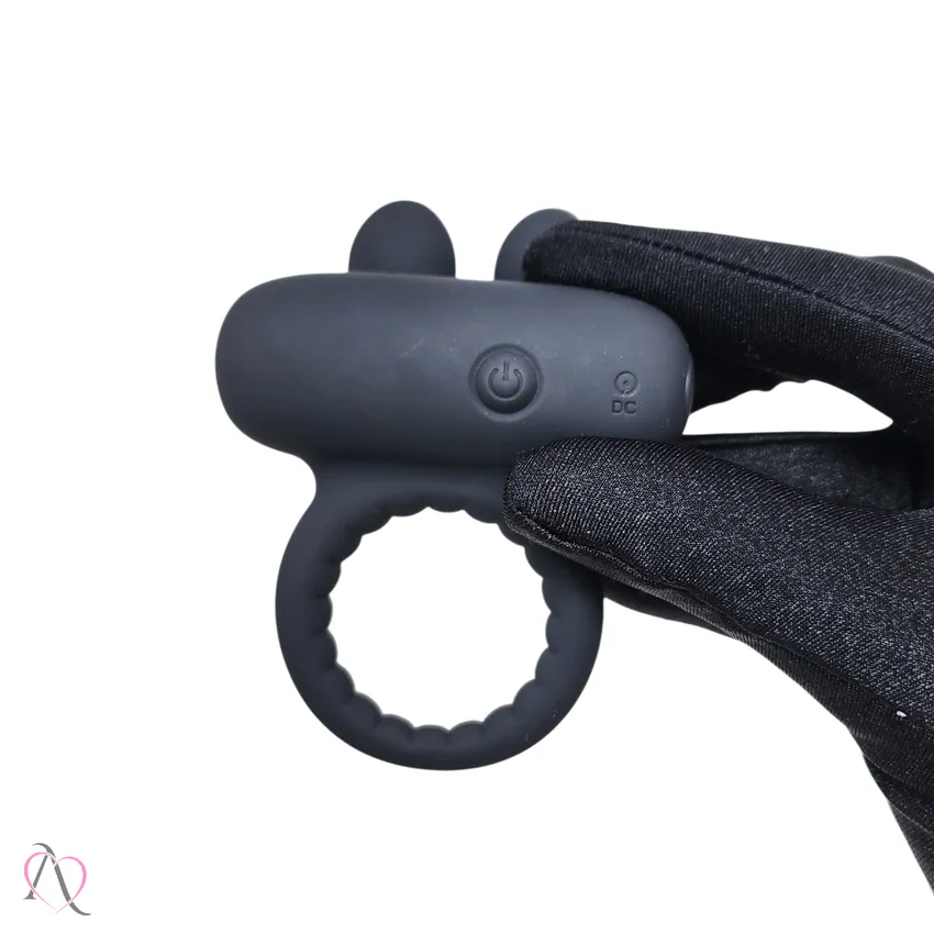 Anel Peniano com Vibrador e Pontas Estimuladoras 10 Modos de Vibração