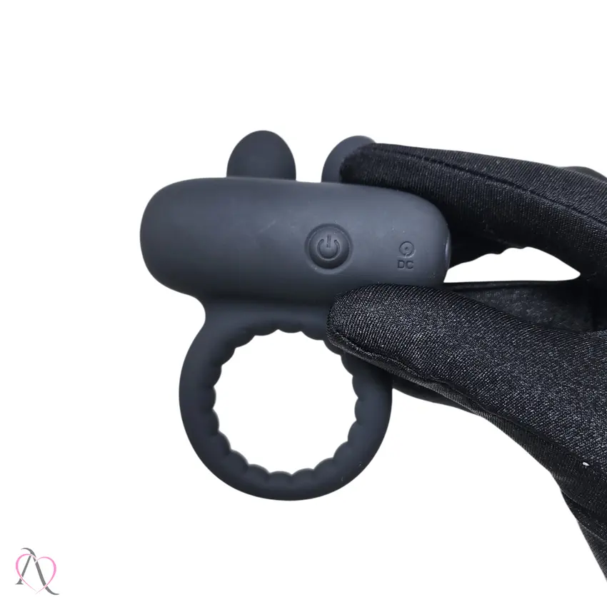 Anel Peniano com Vibrador e Pontas Estimuladoras 10 Modos de Vibração