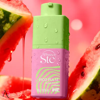 Excitante Pico Pulse Suga, Pulsa, Vibra e Esfria sabor Picolé de Melancia 16g