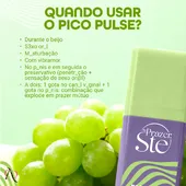 Excitante Pico Pulse Suga, Pulsa, Vibra e Esfria sabor Picolé de Uva Verde - imagem 4