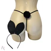 Fantasia Mini Coelhinha Sedutora com Calcinha e Tiara Tamanho Único Y7908 - imagem 1