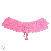 Calcinha Tailandesa com Pérolas Para Sexo - Glow Rosa Tallyta Moda Apimentada - imagem 3