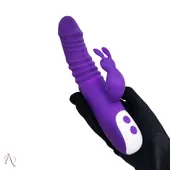 Vibrador Penetrável Rabbit Roxo com 10 Modos de Vibração - imagem 3