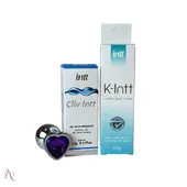Kit Anal Sem Dor Com Plug - 1 Dessensibilizante Cliv Intt, 1 Lubrificante K-intt e 1 Plug Anal M - imagem 3