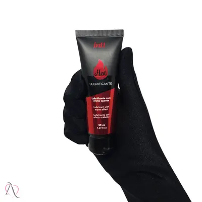 Kit Casal Iniciante - 1 Vibrador Penetrável Brighty à pilha e 1 Lubrificante Beijável Sabor Morango que Esquenta 50g