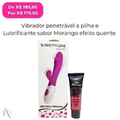 Kit Casal Iniciante 2 - 1 Vibrador Penetrável Snappy à pilha e 1 Lubrificante Beijável Sabor Morango que Esquenta 50g - imagem 1