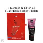 Kit Ela no Comando 2 - 1 Sugador de Clitóris Deborah Secco e 1 Lubrificante Babalub Sabor Chiclete - imagem 2
