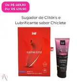 Kit Ela no Comando 2 - 1 Sugador de Clitóris Deborah Secco e 1 Lubrificante Babalub Sabor Chiclete - imagem 1