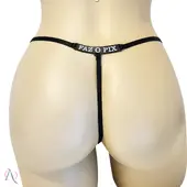 Calcinha com Frase que Brilha no Escuro Faz o Pix Cor Preto - imagem 1