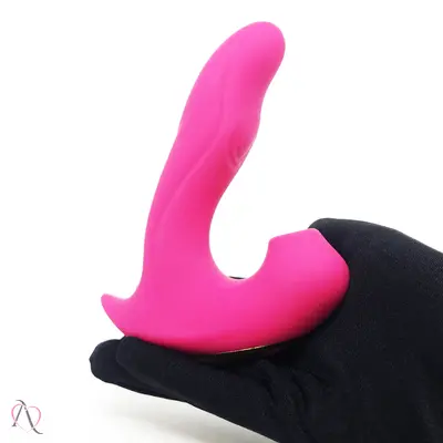 Vibrador Penetrável Com Bolinha Pulsadora 10 modos vibração e 4 modos de Pulsação