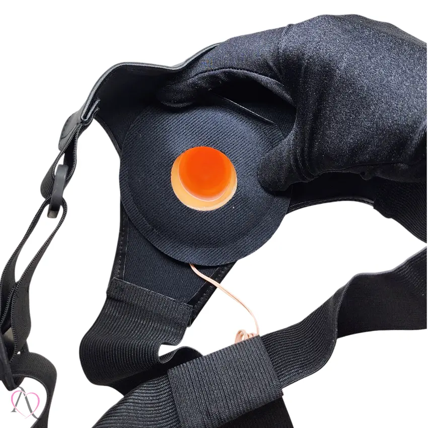 Capa Peniana com Vibrador e Cinta 12 Modos de Vibração Utiliza 2 Pilhas AAA