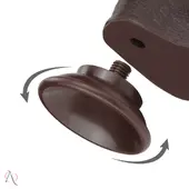 Prótese de Pênis 24,5x4,5cm Dupla Camada com Ventosa Removível Cor Marrom - imagem 3