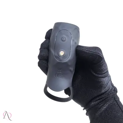 Capa Peniana com Vibrador e Anel Para Testículos 10 Modos de Vibração