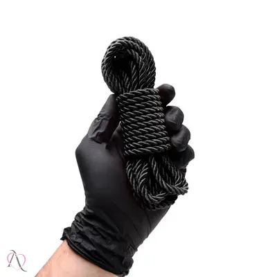 Corda Shibari 5 Metros - 65% Algodão / 35% Viscose cor Preto Dominatrixxx