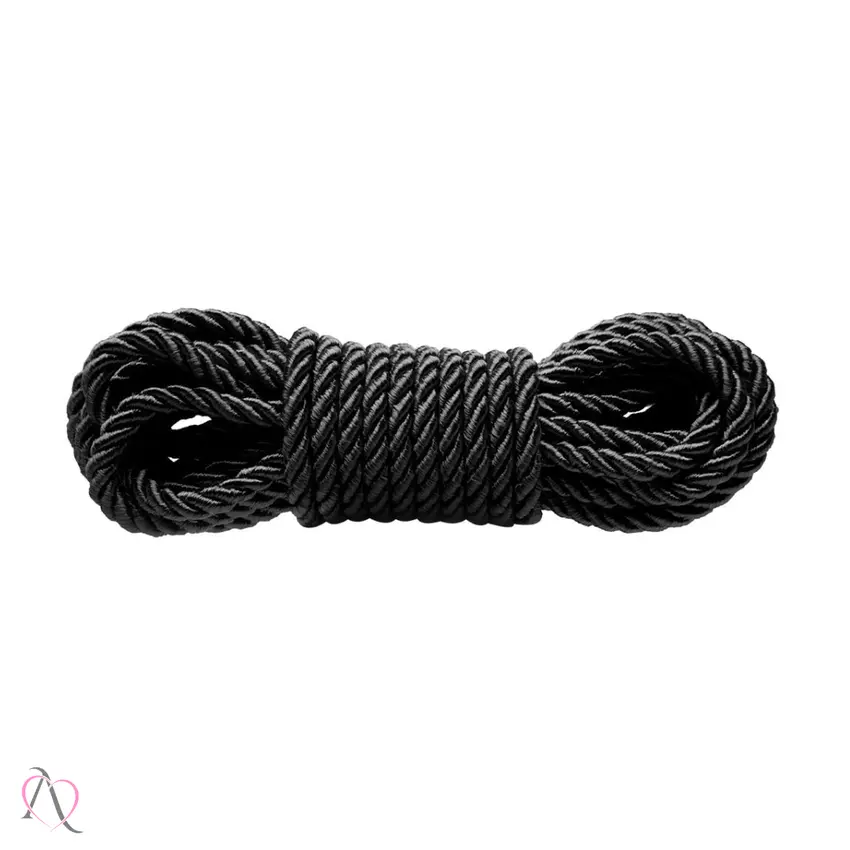 Corda Shibari 5 Metros - 65% Algodão / 35% Viscose cor Preto Dominatrixxx