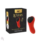 Vibrador de Calcinha com Aplicativo Longa Distância Pleasure Panty cor Vermelho - Intt - imagem 1
