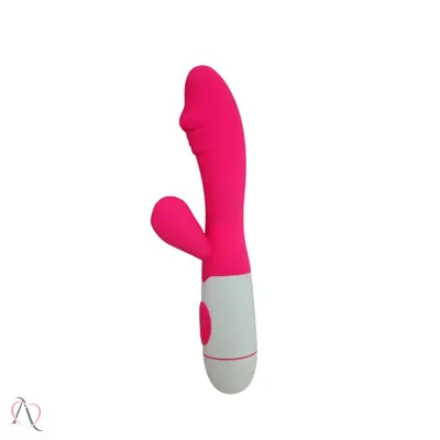 Vibrador Penetrável com Estimulador de Clitoris Cor Rosa Recarregável 19 Modos de Vibração Yaffa
