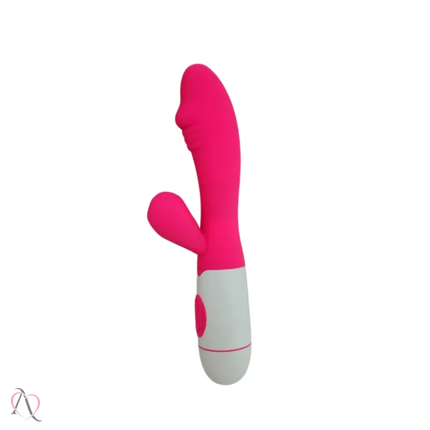 Vibrador Penetrável com Estimulador de Clitoris Cor Rosa Recarregável 19 Modos de Vibração Yaffa